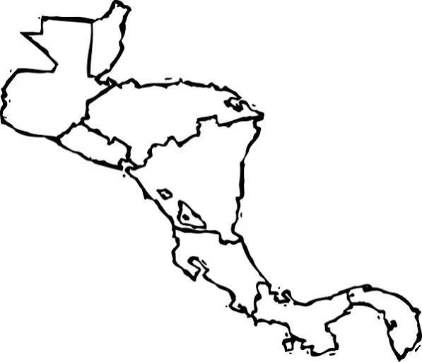 Mapa de Centroamérica